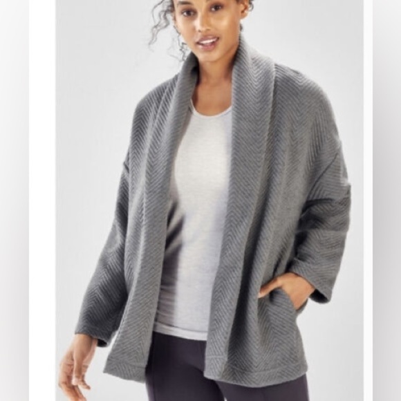 Jackets & Blazers - Fabletics Vanessa Quilted Cardigan Jacket Shawl Sz M